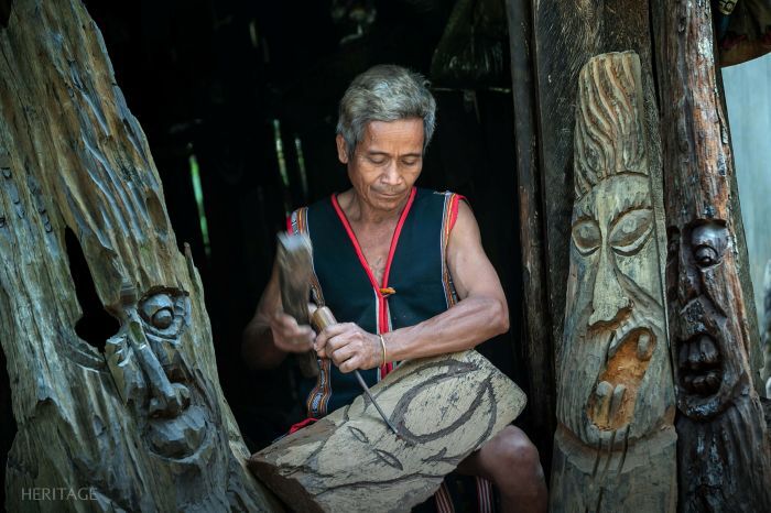 khu du lịch sinh thái Măng Đen là nơi bảo tồn nghề làm tượng gỗ truyền thống