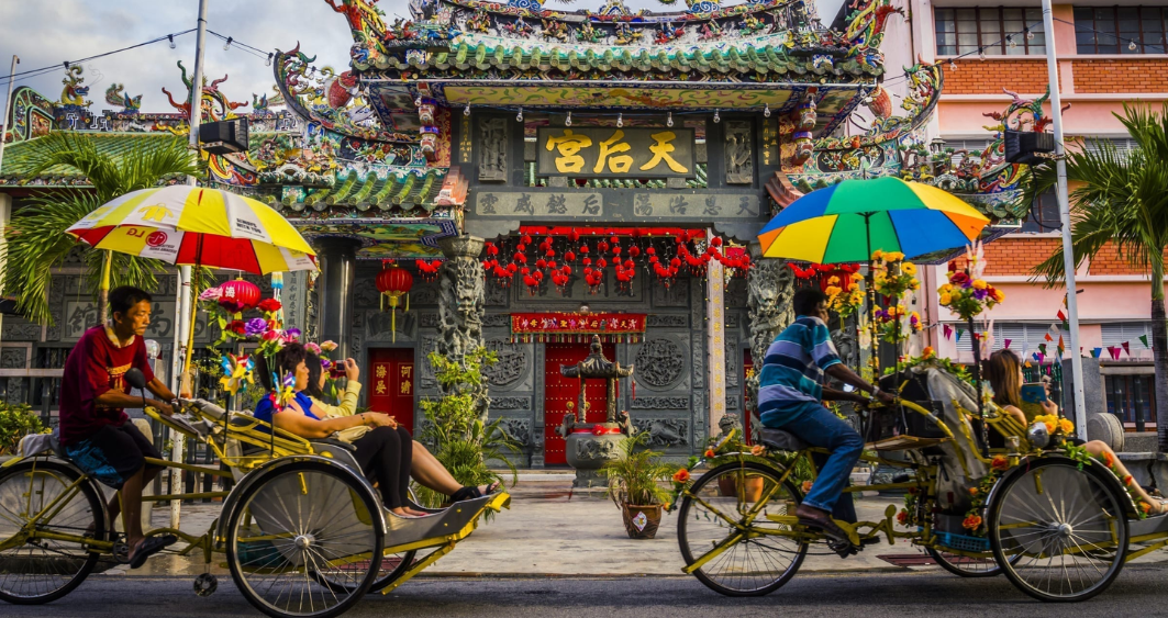 Xích lô cũng là phương tiện truyền thống tại George Town