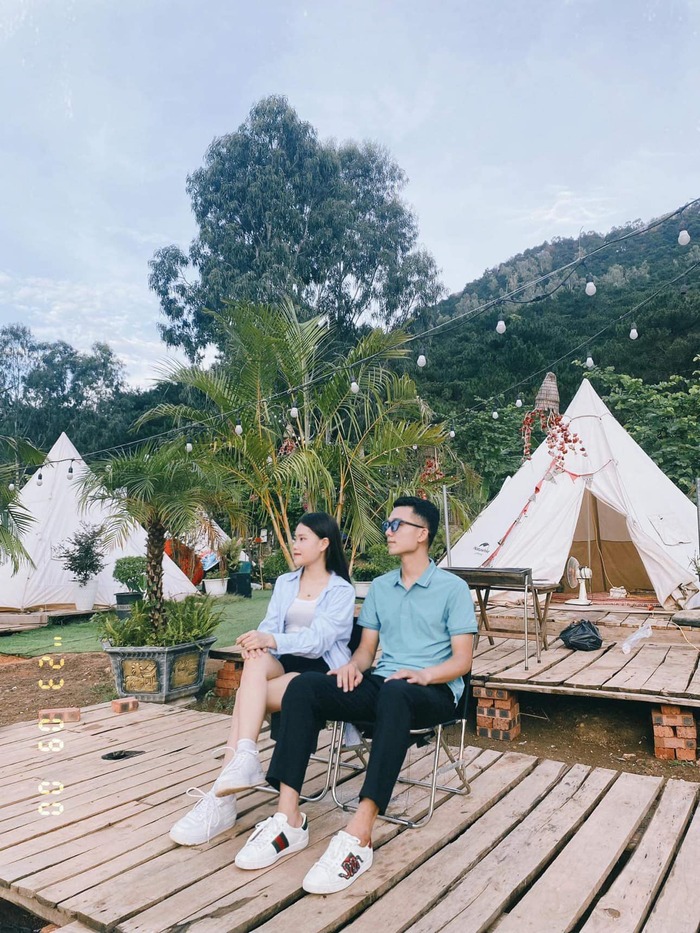 Các địa điểm đi chơi Valentine ở Hà Nội - Glamping giữa thiên nhiên thơ mộng