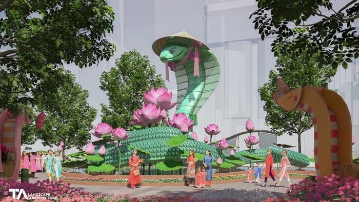 Khu vui chơi mở cửa xuyên Tết ở TP HCM - Đường hoa Tết 2025 ở phố đi bộ Nguyễn Huệ