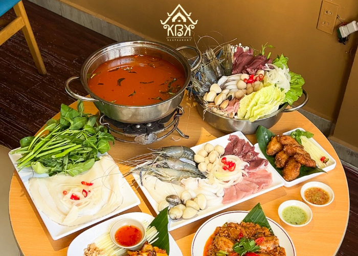 Một set lẩu đặc trưng tại Khap Bun Kha