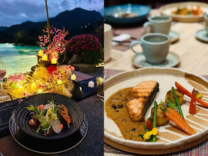 Những món ăn phương Tây tinh tế được phục vụ giữa núi rừng