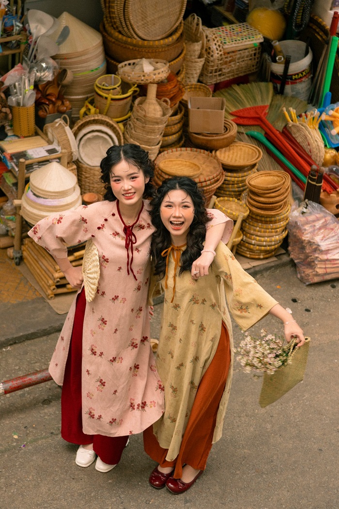 Chợ Đà Lạt là địa điểm chụp ảnh Tết ở Đà Lạt hết nước chấm