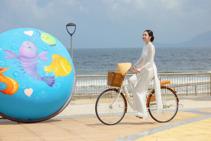 Hoa hậu Quốc tế Huỳnh Thị Thanh Thủy mong muốn có thể góp sức mình vào hành trình đưa hình ảnh Đà Nẵng trở thành điểm đến hàng đầu trên bản đồ du lịch thế giới. Ảnh: Internet.