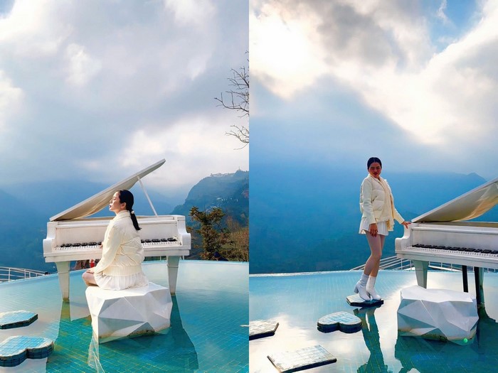 Nữ ca sĩ thả dáng dịu dàng giữa biển mây bồng bềnh