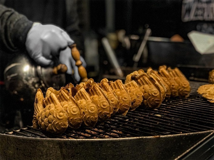 Món bánh cá nhân đậu đỏ (Bungeoppang). Ảnh: Internet