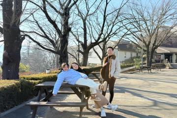 Phan Như Thảo cùng chồng và con gái du xuân ở Tokyo