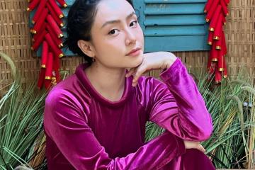 Tú Hồ - "Nàng thơ" thướt tha trong bộ ảnh áo dài nhung đậm chất xưa