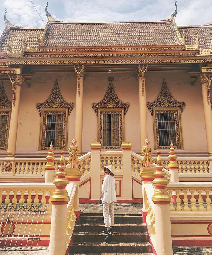 Chùa Kh’leang mang kiến trúc Angkor Khmer. 