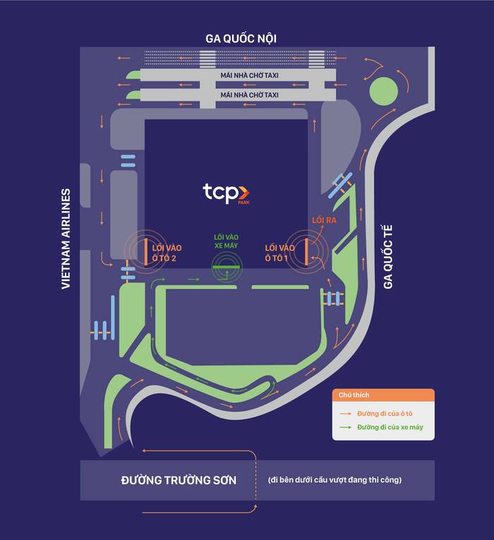 Tham khảo thông tin về các bãi đỗ xe gần sân bay Tân Sơn Nhất