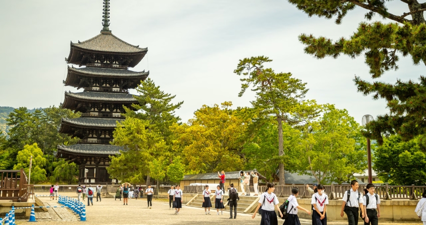 Chùa Kofuku-ji yên bình với những giá trị văn hóa sâu sắc