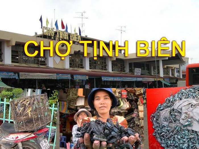 Chợ Tịnh Biên An Giang bán rất nhiều đặc sản độc đáo