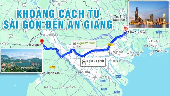 Hướng dẫn di chuyển đến chợ Tịnh Biên An Giang