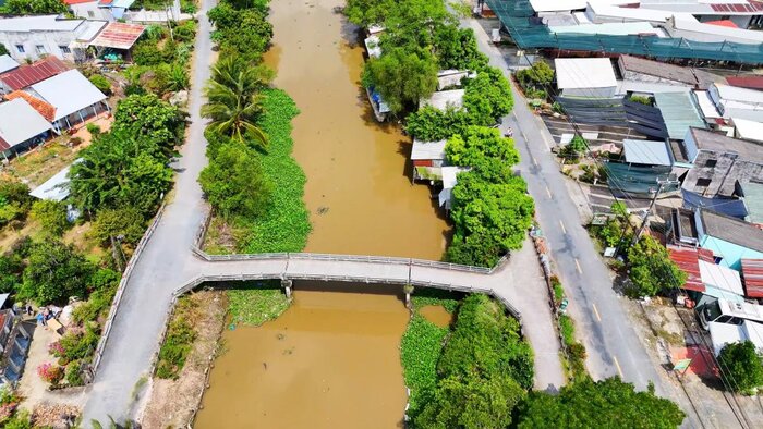 Cung đường đi vào chùa Phước Kiển Đồng Tháp 