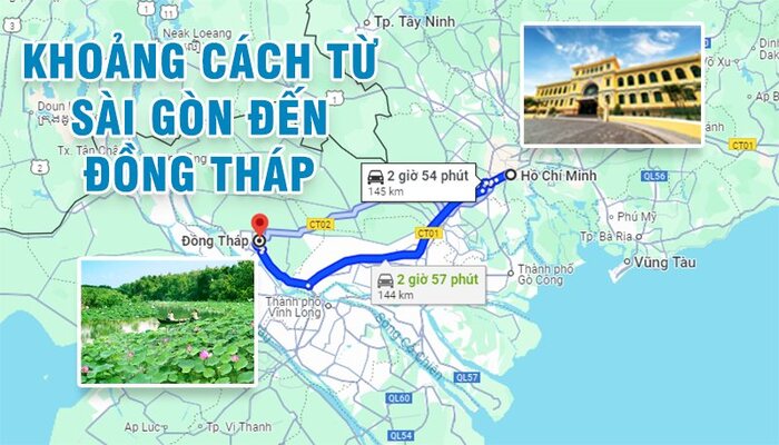 Hướng dẫn di chuyển đến chùa Phước Kiển Đồng Tháp