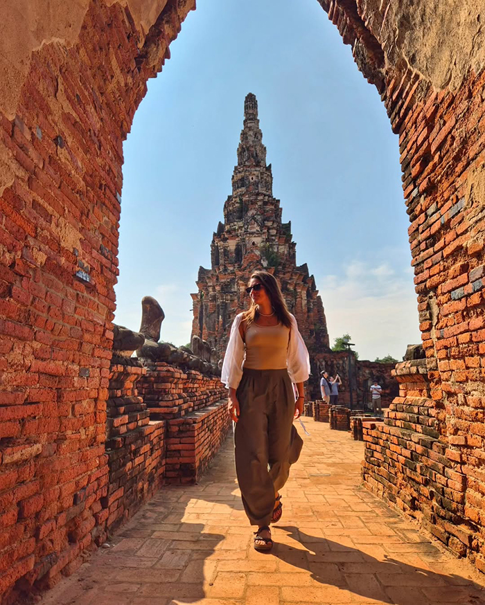 Tham quan Wat Ratchaburana tại cố đô Ayutthaya Thái Lan