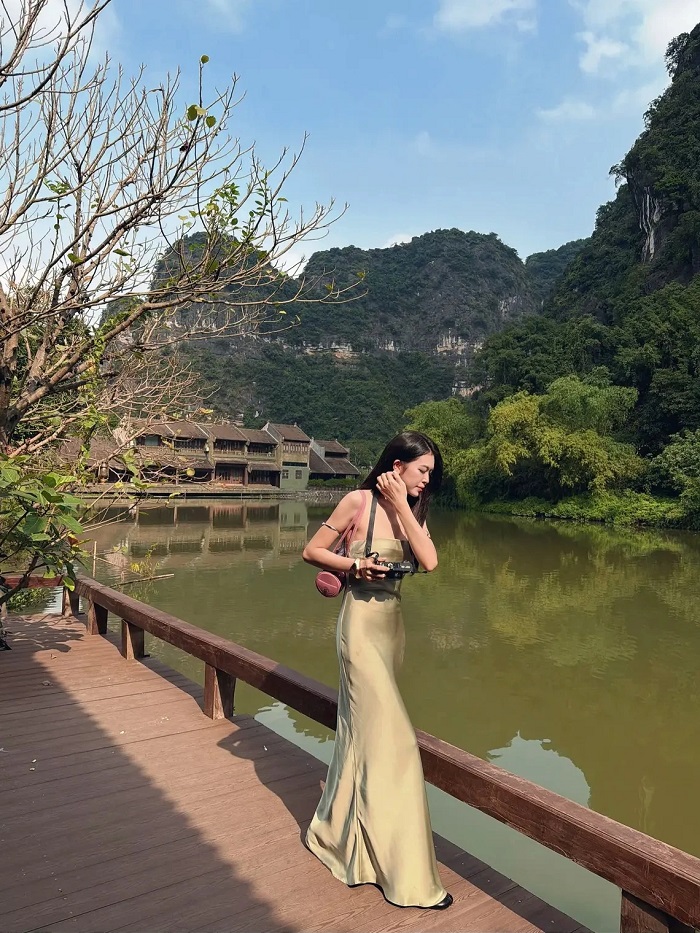 Check in Ô Trấn Ninh Bình cách không xa Khu du lịch Thung Ui Ninh Bình