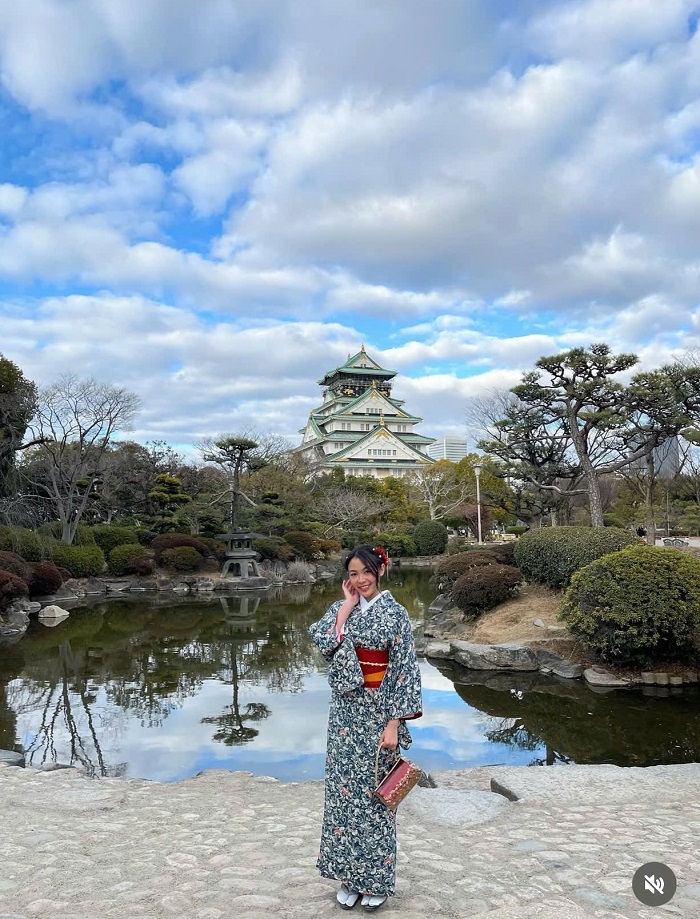 Lâu đài Osaka Castle chờ đợi du khách Tour du lịch Nhật Bản từ Hà Nội