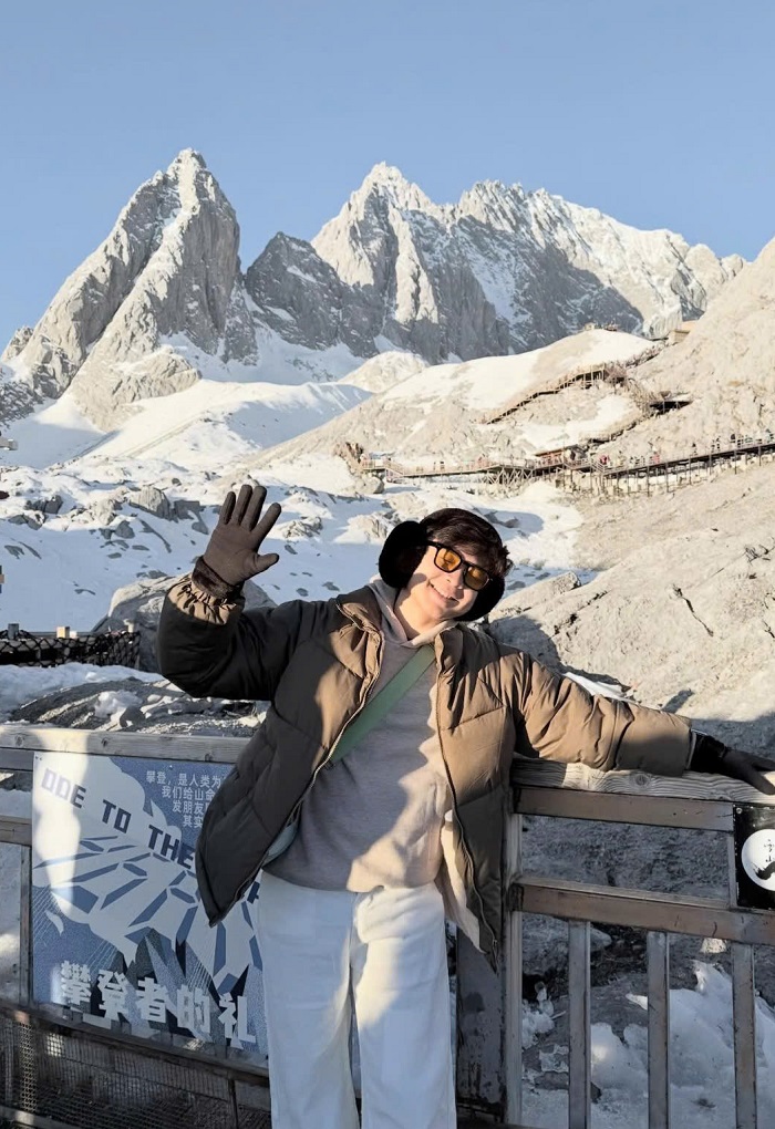 Trang bị thật ấm khi đến núi Ngọc Long trong chuyến du lịch Lệ Giang Trung Quốc