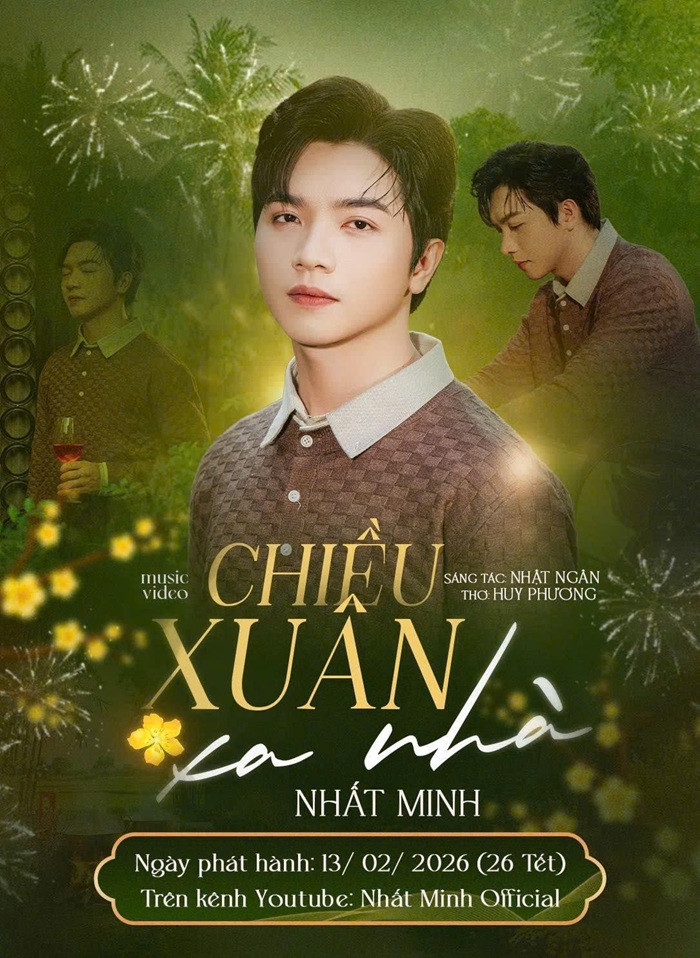MV Chiều Xuân Xa Nhà của Nhất Minh được phát hành vào ngày 13/02, gây ấn tượng với người nghe về sự hoài niệm của những người con xa quê trong dịp Tết Nguyên đán. Ảnh: NVCC
