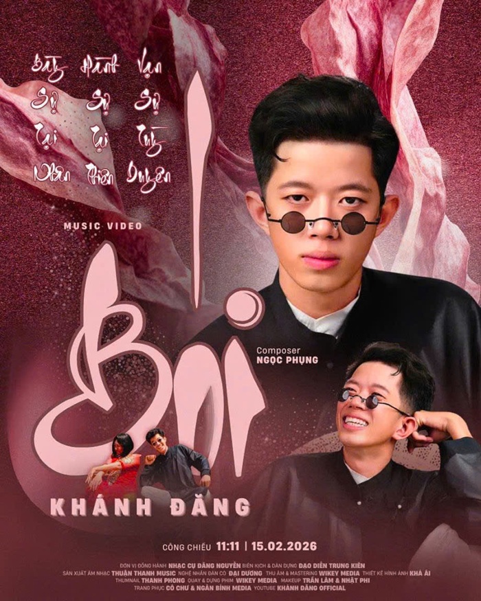 Poster chính thức MV “Bói” - sản phẩm nhạc Tết mới của Khánh Đăng, phát hành lúc 11h11p ngày 15/12 trên YouTube Khánh Đăng Official. Ảnh: NVCC