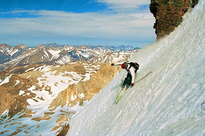 Địa điểm trượt tuyết ở Las Leñas, Argentina.