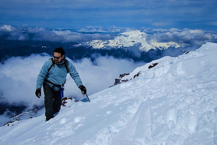 Địa điểm trượt tuyết ở Corralco, Chile. 