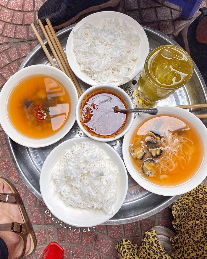 bún ốc nguội Hà Nội