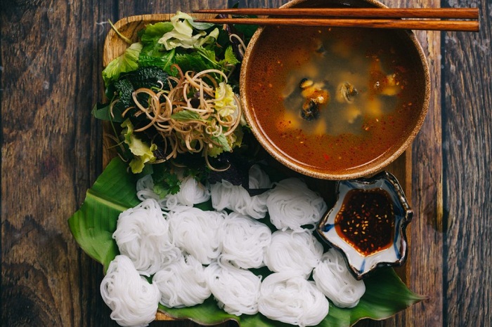 bún ốc nguội Hà Nội