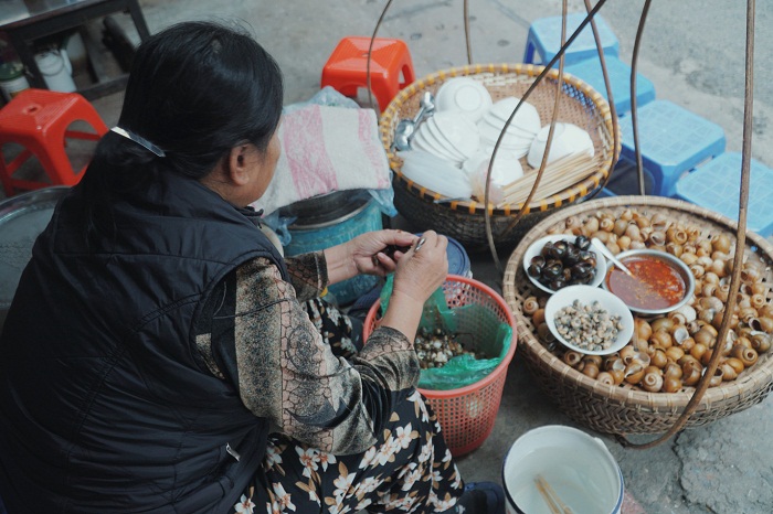 bún ốc nguội Hà Nội