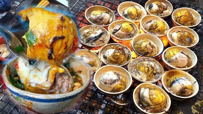 Trứng vịt lộn là món ăn của Việt Nam cũng góp mặt trong danh sách nhứng món ăn rùng rợn nhất thế giới.