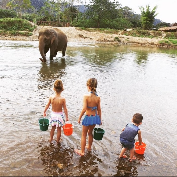 Du lịch Thái Lan tháng 4 - khu bảo tồn voi