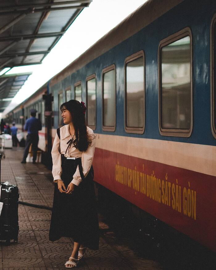 Check-in vintage tại ga Đà Nẵng – Một trong những biểu tượng thú vị tại thành phố đáng sống