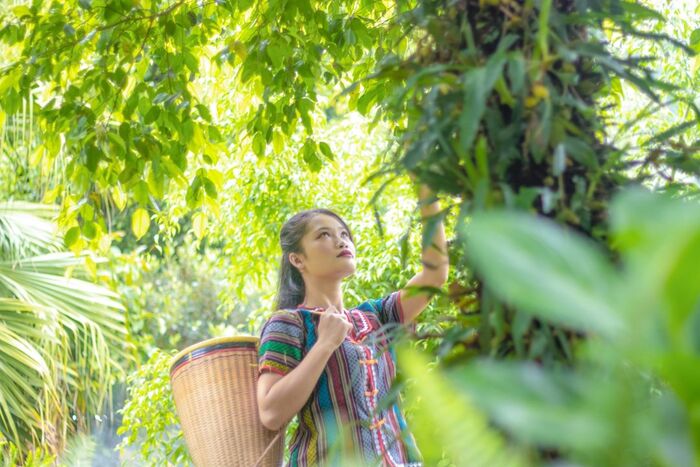 Đảo Ngọc của khu du lịch Quý Núi Đà Lạt có mũi thuyền vươn cao cùng dòng suối chảy ngược cuồn cuộn