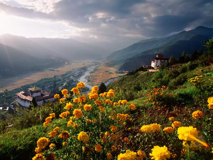 Ở Bhutan, mùa xuân được coi là mùa đẹp nhất trong năm. 