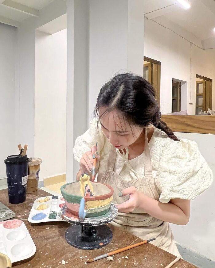 quán cafe workshop ở Sài Gòn về làm gốm