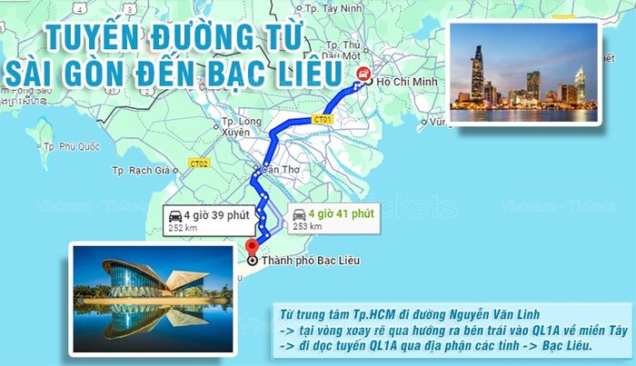 Hướng dẫn di chuyển đến nhà thờ Tắc Sậy Bạc Liêu