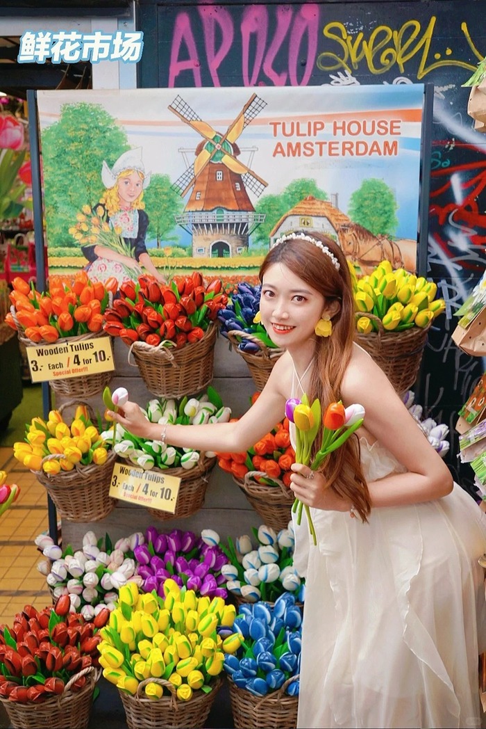 Thời điểm du lịch chợ hoa Bloemenmarkt Hà Lan lý tưởng nhất là mùa xuân