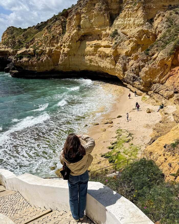vãn cảnh bãi biển Algarve Bồ Đào Nha