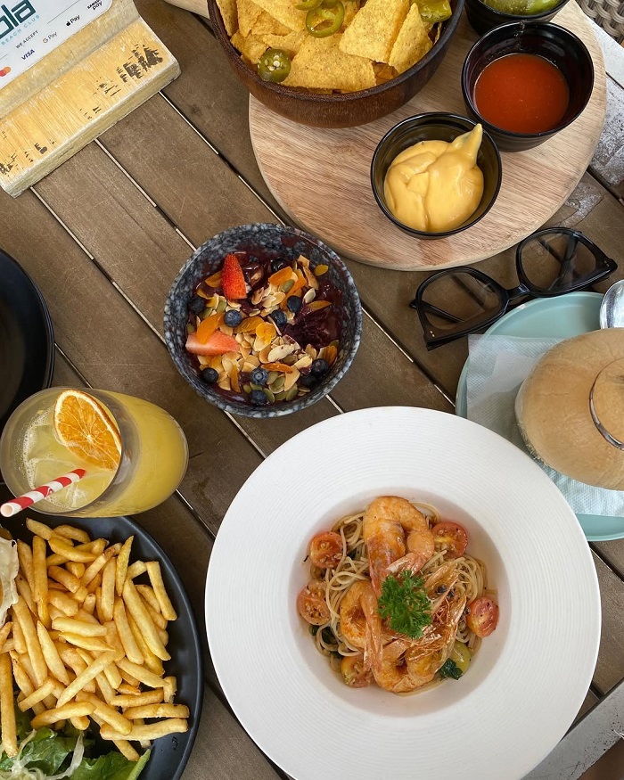 Bãi biển Siloso Singapore có rất nhiều loại hải sản ngon