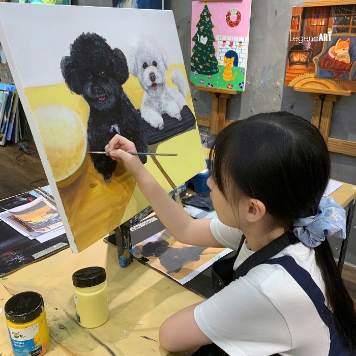 Vẽ tranh không còn khó khi tới địa điểm workshop vẽ tranh ở TPHCM