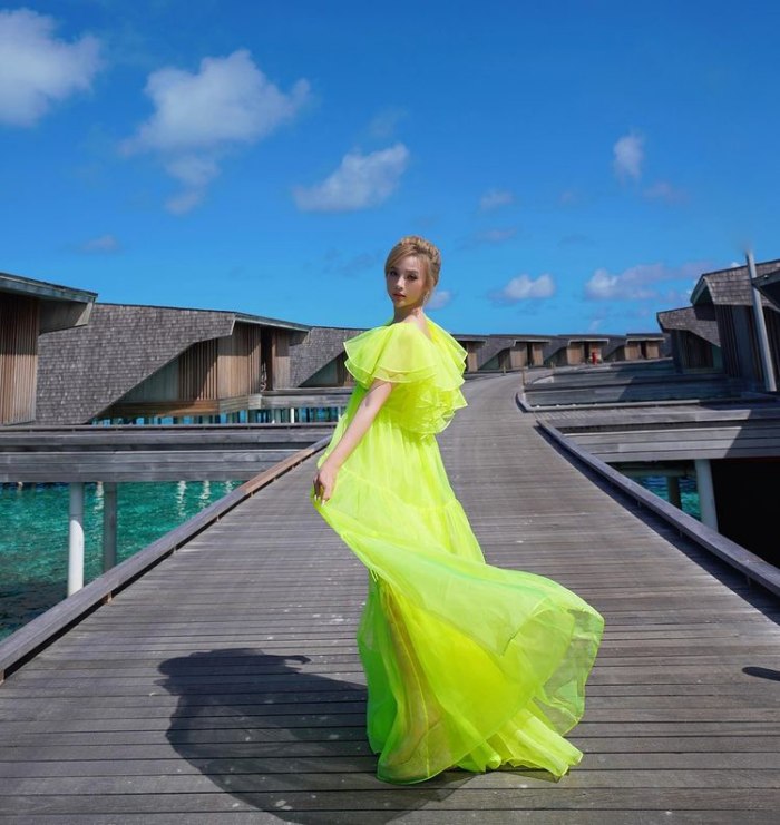 Huyền Baby du lịch Maldives