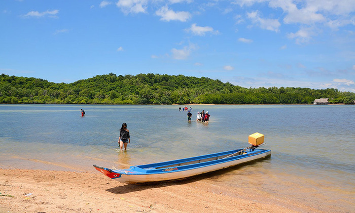 Bãi biển thơ mộng ở Ba Hòn Đầm Kiên Giang