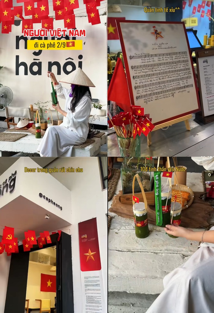 Quán cà phê trang trí 30 tháng 4 ở Hà Nội cực độc đáo