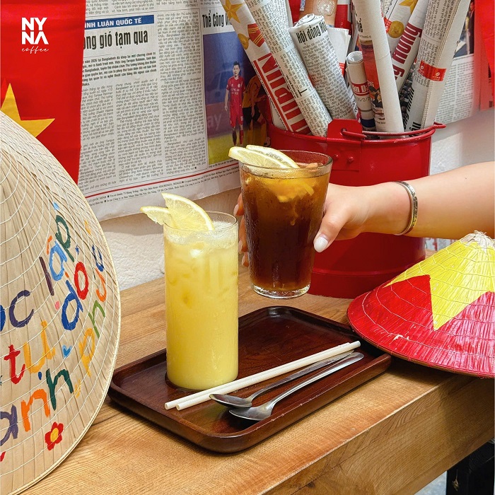 Quán cà phê trang trí 30 tháng 4 ở Hà Nội cũng được đánh giá cao về đồ uống