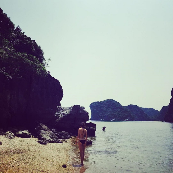 Cát Dứa là một trong những bãi biển đẹp nhất Hải Phòng được du khách ghé thăm nhiều 