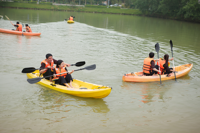 Tham gia các trò chơi thú vị ở làng du lịch Yên Trung Thanh Hóa