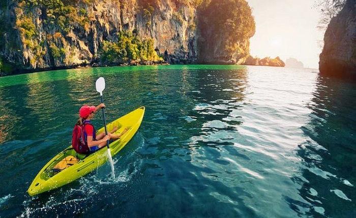 chèo thuyền kayak ở Thái Lan