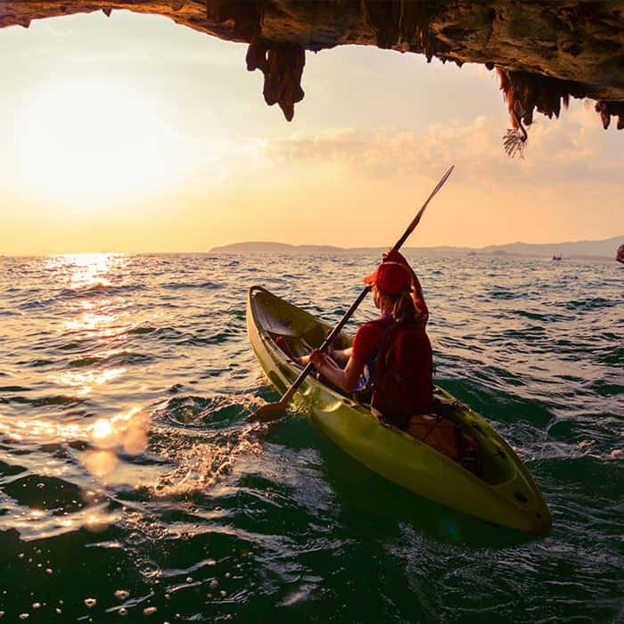 chèo thuyền kayak ở Thái Lan