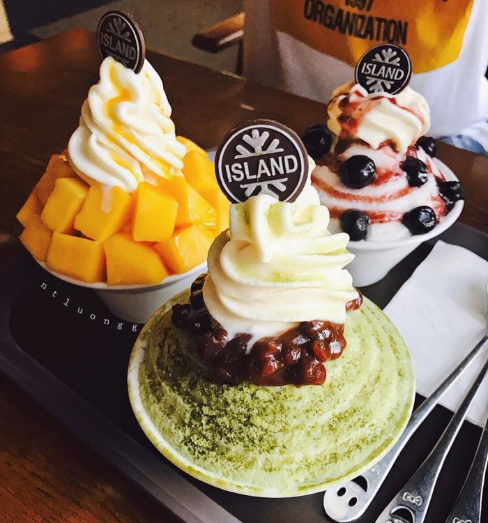 địa chỉ ăn bingsu ở Hà Nội 